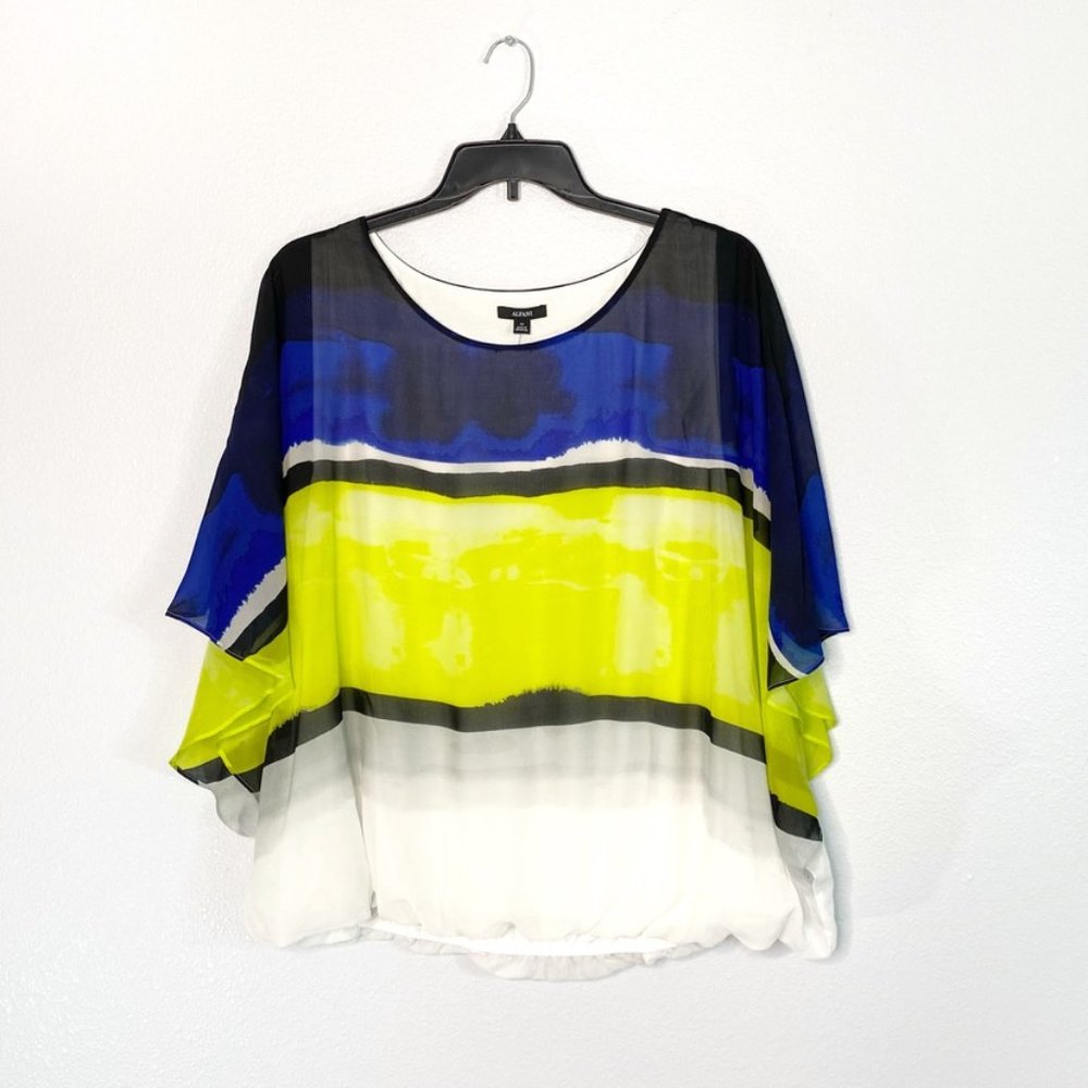 Alfani Plus Size Wing-Sleeve Bubble Top #4